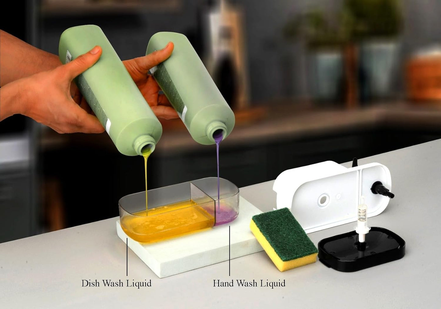 SinkMate 3-in-1 Soap & Sponge Station