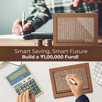 Lockerio™ Premium Wooden Money Bank