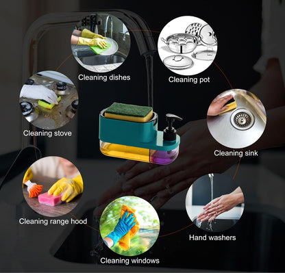 SinkMate 3-in-1 Soap & Sponge Station