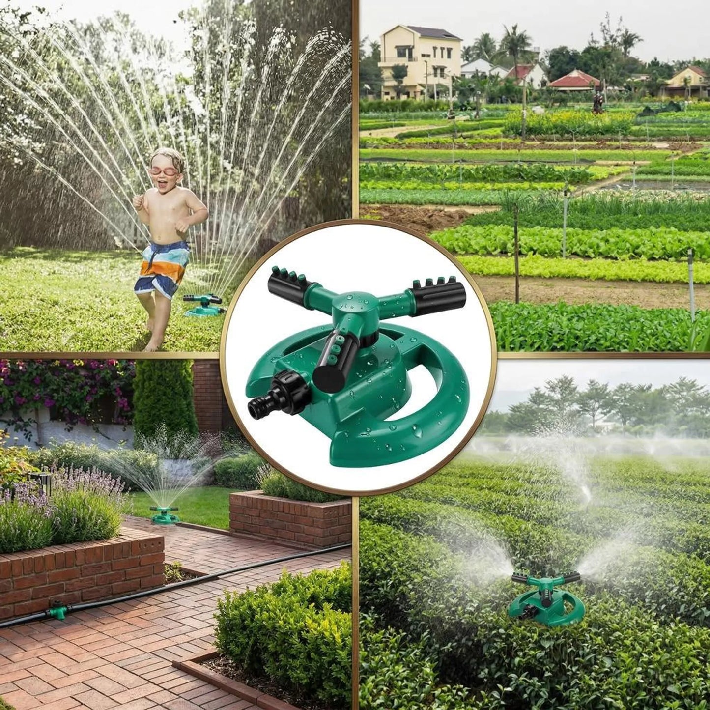 360° Rotating Water Sprinkler for Garden