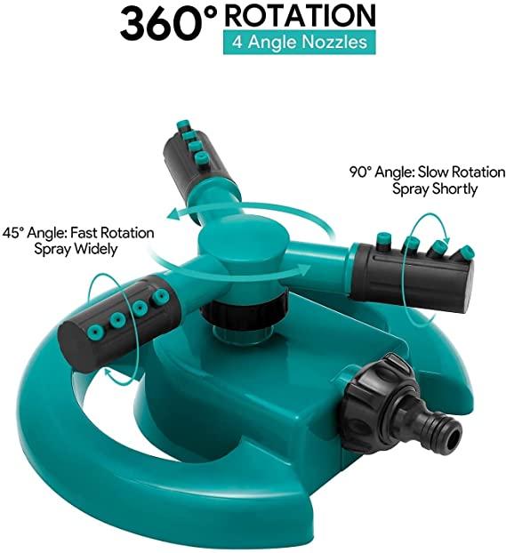 360° Rotating Water Sprinkler for Garden
