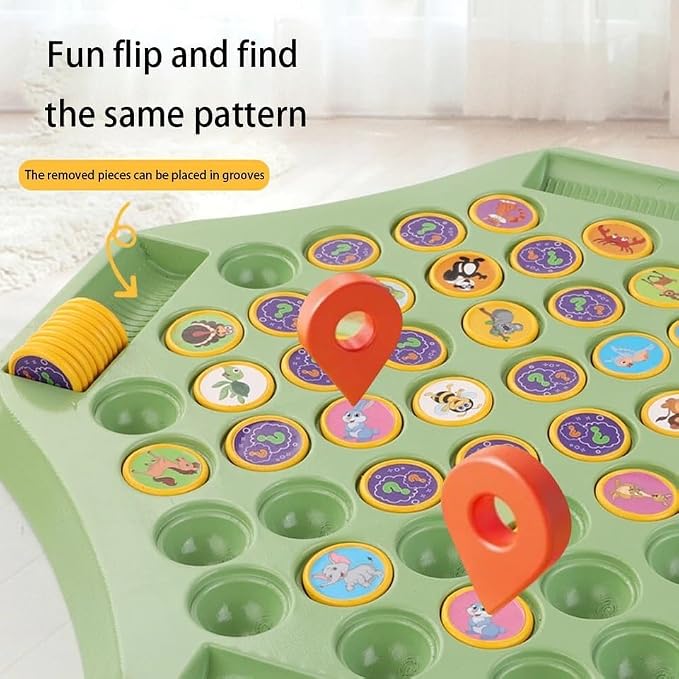 FlipZoo Memory Game | Animal Memory Chess Toy for Kids | Trend Sense