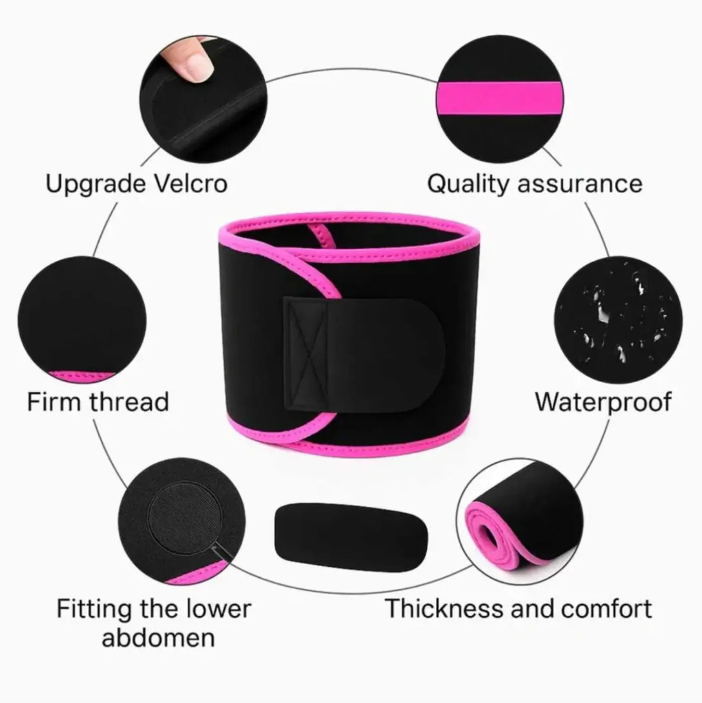 FlexiHeat™ Adjustable Waist Trimmer Belt