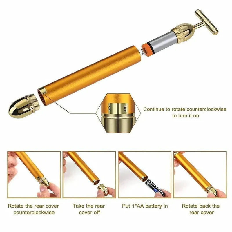 Premium 24k Gold Face Massager