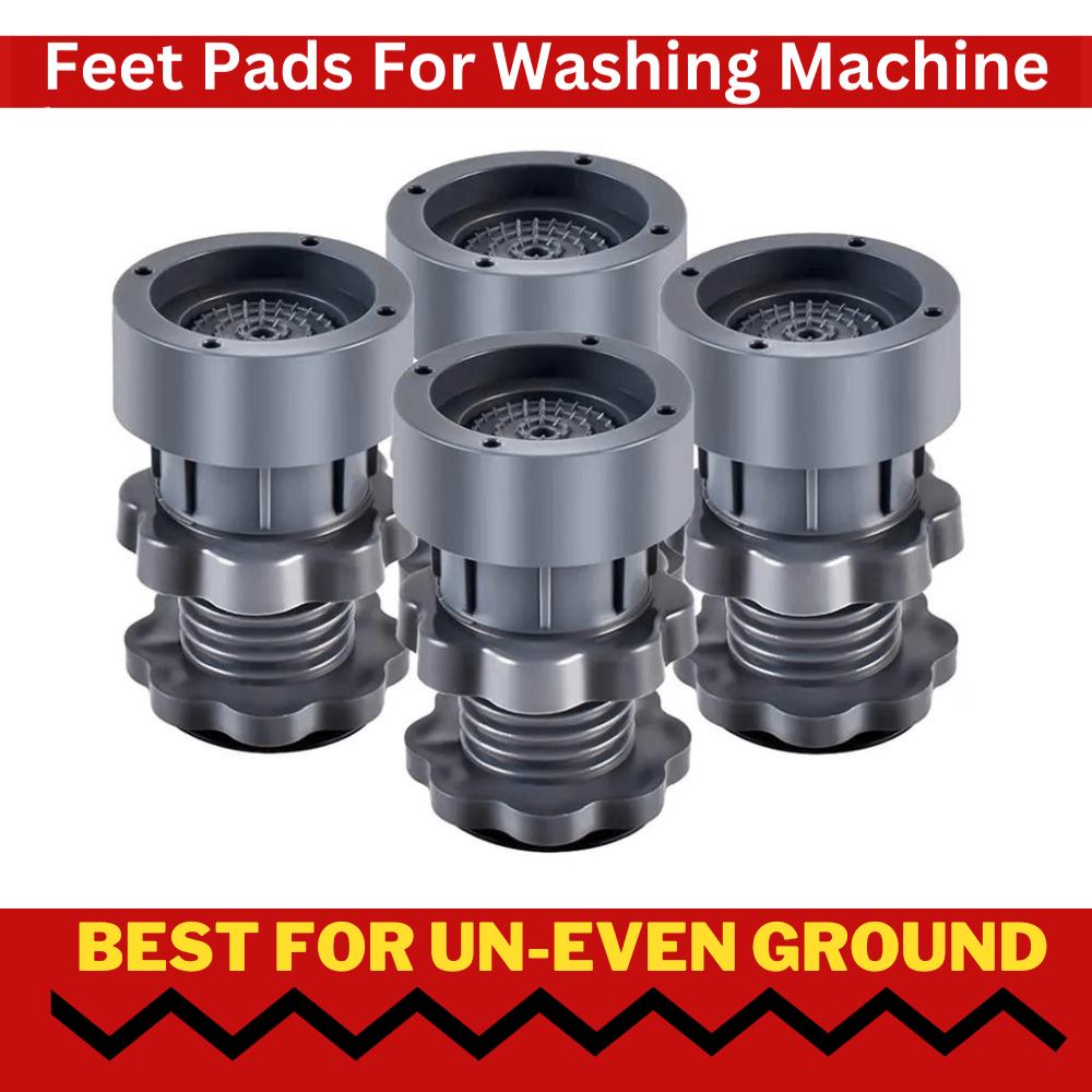 Vibro™ Washing Machine Adjustable Height Footpads (Pack Of 4)