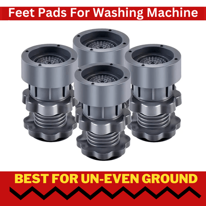 Vibro™ Washing Machine Adjustable Height Footpads (Pack Of 4)