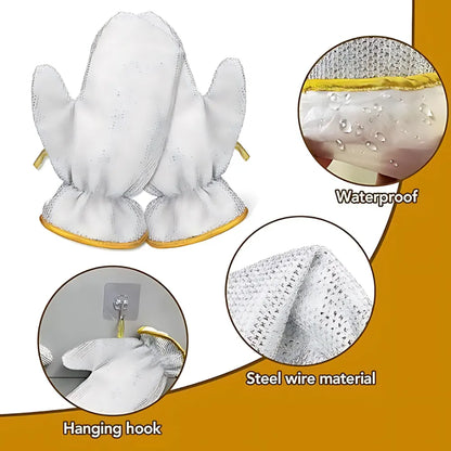 Wire Dishwashing Gloves(Pack of 2)